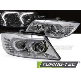 HEADLIGHTS LED CHROME fits BMW E90/E91 05-08, Nouveaux produits tuning-tec
