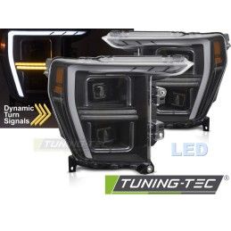 LED HEADLIGHTS TUBE LIGHT BLACK fits FORD F150 MK14 20-23, Nouveaux produits tuning-tec
