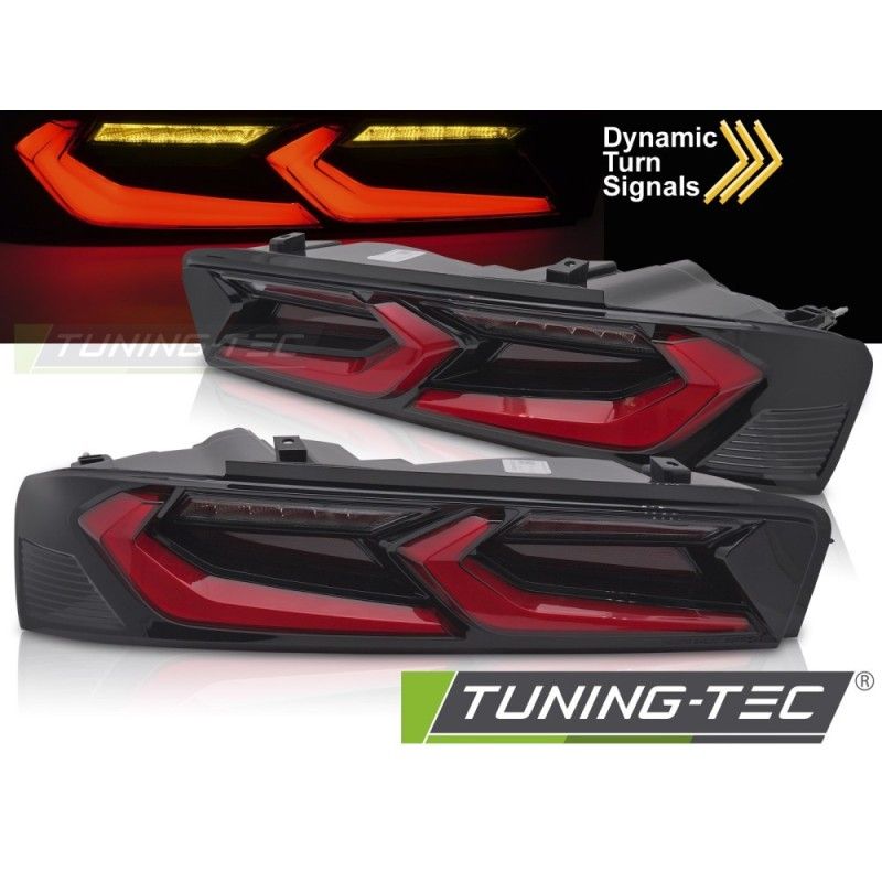 LED TAILIGHTS RED BLACK fits CHEVROLET CAMARO 16-18, Nouveaux produits tuning-tec