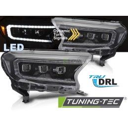 HEADLIGHTS LED BLACK fits FORD RANGER V 16-22, Nouveaux produits tuning-tec