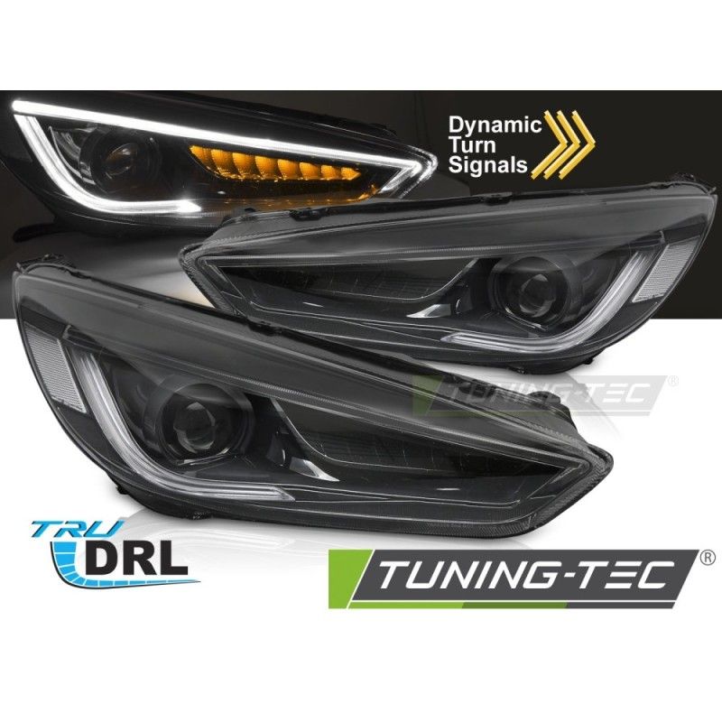 FORD FOCUS MK3 14-18 BLACK LED DRL, Nouveaux produits tuning-tec