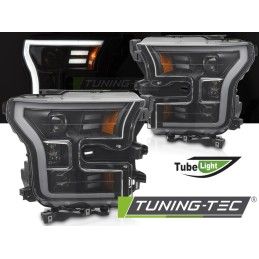 HEADLIGHTS TUBE LIGHT BLACK fits FORD F150 MK13 14-17, Nouveaux produits tuning-tec