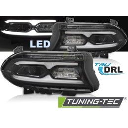 FULL LED HEADLIGHTS BLACK fits DODGE CHARGER 14-23, Nouveaux produits tuning-tec
