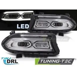 FULL LED HEADLIGHTS CHROME fits DODGE CHARGER 14-23, Nouveaux produits tuning-tec