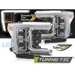 FULL LED HEADLIGHTS CHROME fits FORD F150 MK13 17-20, Nouveaux produits tuning-tec