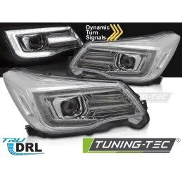 HEADLIGHTS TUBE LIGHT DRL CHROME fits SUBARU FORESTER IV 13-18, Nouveaux produits tuning-tec