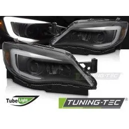 HEADLIGHTS TUBE LIGHT BLACK fits SUBARU WRX 08-14, Nouveaux produits tuning-tec