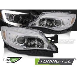 HEADLIGHTS TUBE LIGHT CHROME fits SUBARU WRX 08-14, Nouveaux produits tuning-tec
