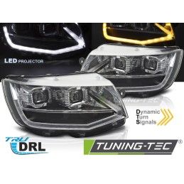 LED HEADLIGHTS TUBE LIGHT CHROME DRL SEQ fits VW T6 15-19, Nouveaux produits tuning-tec