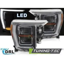 LED HEADLIGHTS BLACK DRL fits FORD F150 MK14 20-23, Nouveaux produits tuning-tec