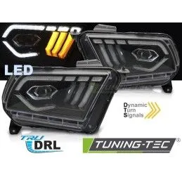 LED HEADLIGHTS BLACK DRL fits FORD MUSTANG 10-13, Nouveaux produits tuning-tec