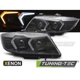 XENON HEADLIGHTS LED BLACK fits BMW E90/E91 LCI 09-11, Nouveaux produits tuning-tec