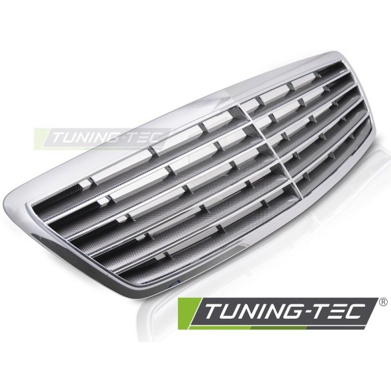 GRILLE CHROME-CARBON LOOK fits MERCEDES S-CLASS W220 02-05, Nouveaux produits tuning-tec