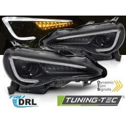 HEADLIGHTS BLACK TUBE LED DRLfits TOYOTA GT86 12-21, Nouveaux produits tuning-tec