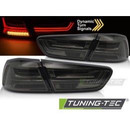 LED TAIL LIGHTS SMOKE fits MITSUBISHI LANCER 8 SEDAN 08-16 / LANCER EVOLUTION X 07-16, Nouveaux produits tuning-tec