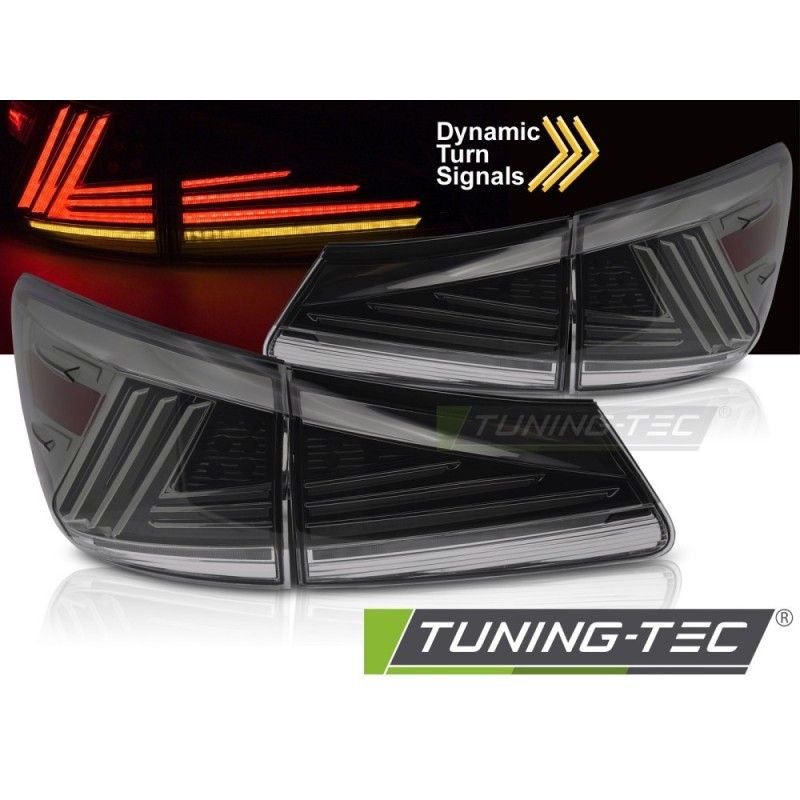 LED TAIL LIGHTS SMOKE LED SQL fits LEXUS IS II 06-13, Nouveaux produits tuning-tec