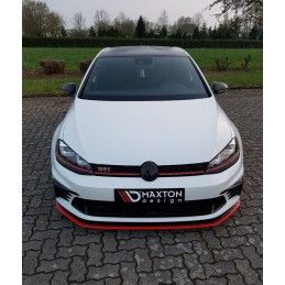 Maxton LAME DU PARE-CHOCS AVANT / SPLITTER VW GOLF Mk7 GTI CLUBSPORT Gloss Black, VW-GO-7-GTI-CS-FD1G Tuning.fr