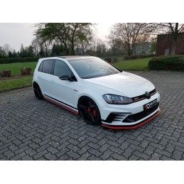 Maxton LAME DU PARE-CHOCS AVANT / SPLITTER VW GOLF Mk7 GTI CLUBSPORT Gloss Black, VW-GO-7-GTI-CS-FD1G Tuning.fr