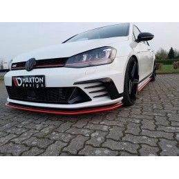 Maxton LAME DU PARE-CHOCS AVANT / SPLITTER VW GOLF Mk7 GTI CLUBSPORT Gloss Black, VW-GO-7-GTI-CS-FD1G Tuning.fr