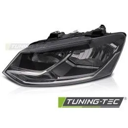 HEADLIGHT LEFT SIDE BLACK TYC fits VW POLO 6R 14-17, Nouveaux produits tuning-tec