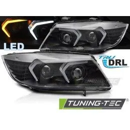 FULL LED HEADLIGHTS BLACK fits BMW E90/E91 05-08, Nouveaux produits tuning-tec