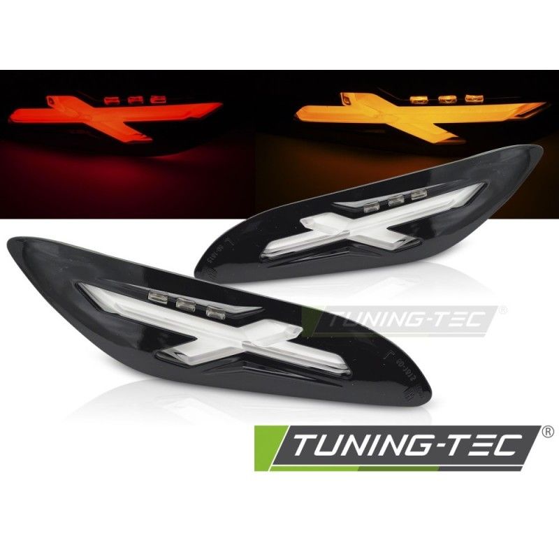 REAR DIRECTION GLOSSY BLACK LED fits VESPA SPRINT / PRIMAVERA 150cc, Nouveaux produits tuning-tec