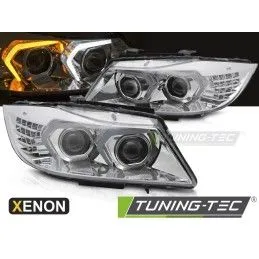 XENON HEADLIGHTS LED CHROME fits BMW E90/E91 LCI 09-11, Nouveaux produits tuning-tec