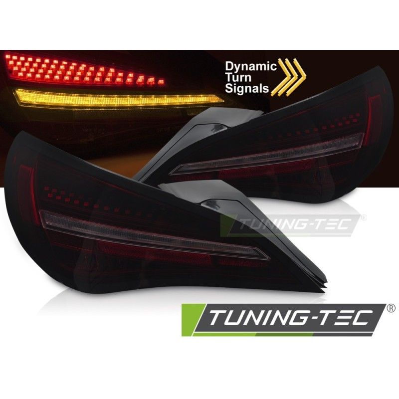 LED TAIL LIGHTS SEQ BLACK RED SMOKE fits MERCEDES CLA C117 13-16 OE BULB, Nouveaux produits tuning-tec
