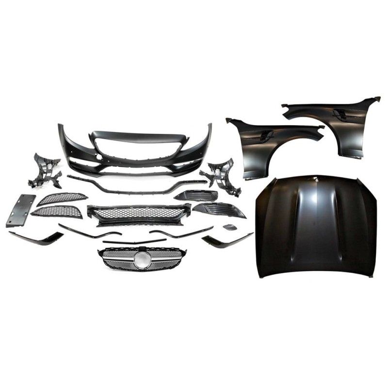 Kit De Carrosserie Mercedes W205 2014-2018 4P/2P/SW Look AMG C63, Nouveaux produits eurolineas
