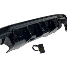 Diffuseur Arrière BMW E60 look M Performance Noir brillant Feu stop à led, Nouveaux produits eurolineas