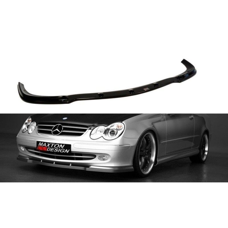 Maxton LAME DU PARE-CHOCS AVANT MERCEDES CLK W 209 STANDARD PARE-CHOCS Gloss Black, ME-CLK-209-FD1G Tuning.fr