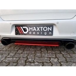 Maxton CENTRAL ARRIÈRE SPLITTER VW GOLF Mk7 GTI CLUBSPORT Gloss Black, VW-GO-7-GTI-CS-RD1G Tuning.fr
