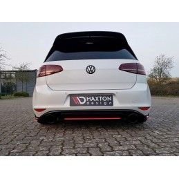 Maxton CENTRAL ARRIÈRE SPLITTER VW GOLF Mk7 GTI CLUBSPORT Gloss Black, VW-GO-7-GTI-CS-RD1G Tuning.fr