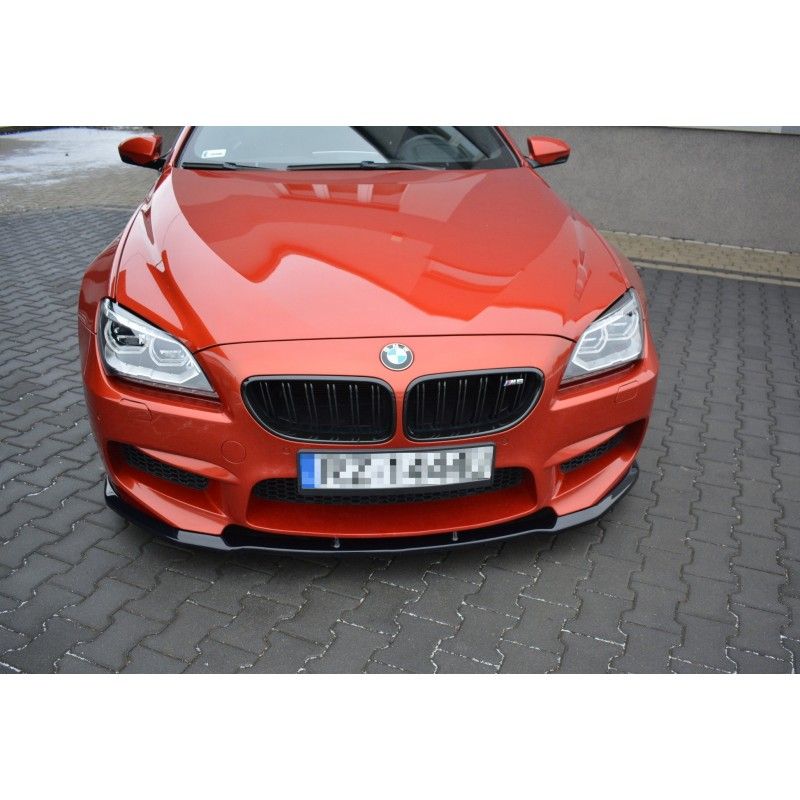 LAME AVANT MAXTON / SPLITTER BMW M6 GRAN COUPÉ Noir Brillant