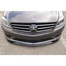 LAME AVANT MAXTON / SPLITTER MERCEDES CL 500 C216 AMGLINE Noir Brillant