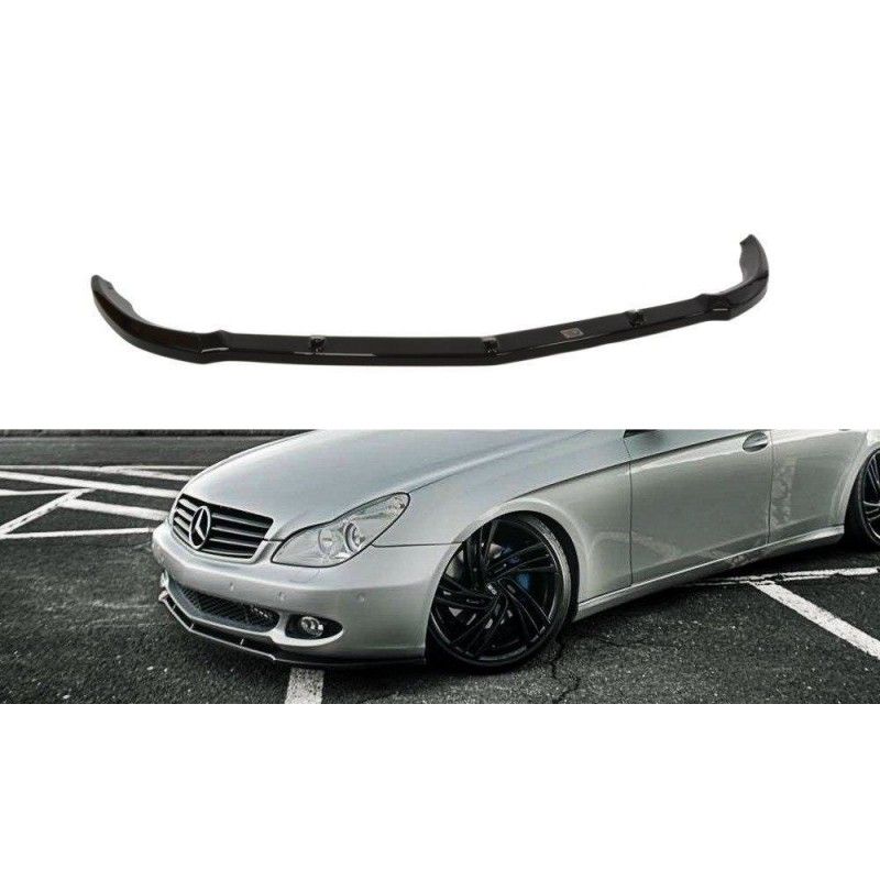 Maxton LAME DE PARE-CHOCS AVANT MERCEDES CLS C219 STANDARD PARE-CHOCS Gloss Black, ME-CLS-C219-FD1G Tuning.fr