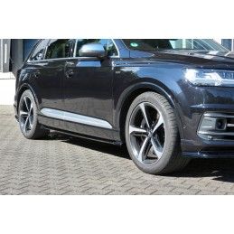 Rajouts Des Bas De Caisse MAXTON Pour Audi SQ7 / Q7 S-Line Mk.2 Noir Brillant