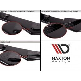 Maxton LAME DU PARE-CHOCS AVANT / SPLITTER VW GOLF MK7 FACELIFT STANDARD Gloss Black, VW-GO-7F-FD1G Tuning.fr