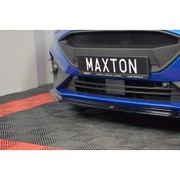 Maxton Lame Du Pare-Chocs Avant V.5 Ford Focus ST / ST-Line Mk4 Gloss Black, FO-FO-4-STLINE-FD5G Tuning.fr