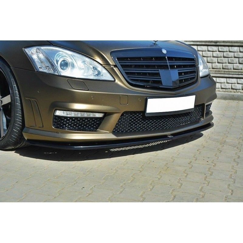 LAME AVANT MAXTON MERCEDES S-CLASS W221 AMG Noir Brillant