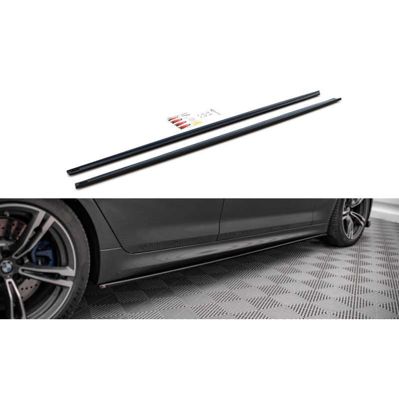 Maxton SET DES DIFFUSEUR DES BAS DE CAISSE BMW M5 F90 Gloss Black, BM-5-90-M-SD1G Tuning.fr