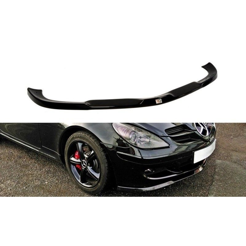 Maxton LAME DE PARE-CHOCS AVANT MERCEDES SLK R171 STANDARD PARE-CHOCS Gloss Black, ME-SLK-R171-FD1G Tuning.fr