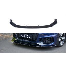 Maxton Lame Du Pare-Chocs Avant / Splitter V.1 Audi RS4 B9 Gloss Black, AU-RS4-B9-FD1G Tuning.fr