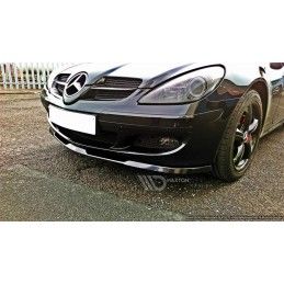 Maxton LAME DE PARE-CHOCS AVANT MERCEDES SLK R171 STANDARD PARE-CHOCS Gloss Black, ME-SLK-R171-FD1G Tuning.fr