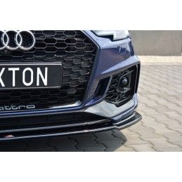 LAME AVANT MAXTON / Splitter V.2 Audi RS4 B9 Noir Brillant