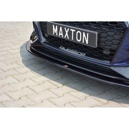 LAME AVANT MAXTON / Splitter V.2 Audi RS4 B9 Noir Brillant