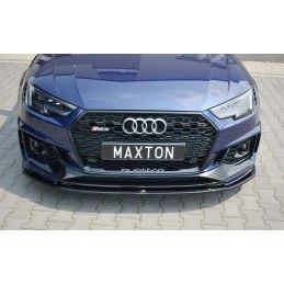 LAME AVANT MAXTON / Splitter V.2 Audi RS4 B9 Noir Brillant