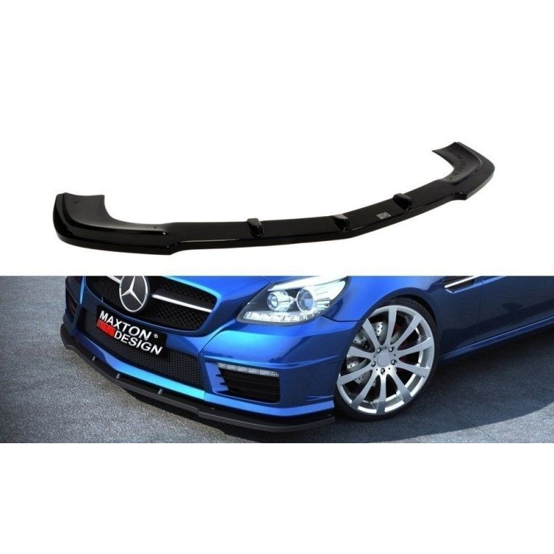 Maxton LAME DU PARE-CHOCS AVANT MERCEDES SLK R172 STANDARD/AMG Gloss Black, ME-SLK-R172-AMG-FD1G Tuning.fr