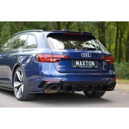 Spoiler Cap Maxton Audi RS4 B9 Avant Noir Brillant