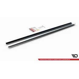 Maxton SET DES DIFFUSEUR DES BAS DE CAISSE VW POLO MK6 GTI Gloss Black, VW-PO-6-GTI-SD1G Tuning.fr